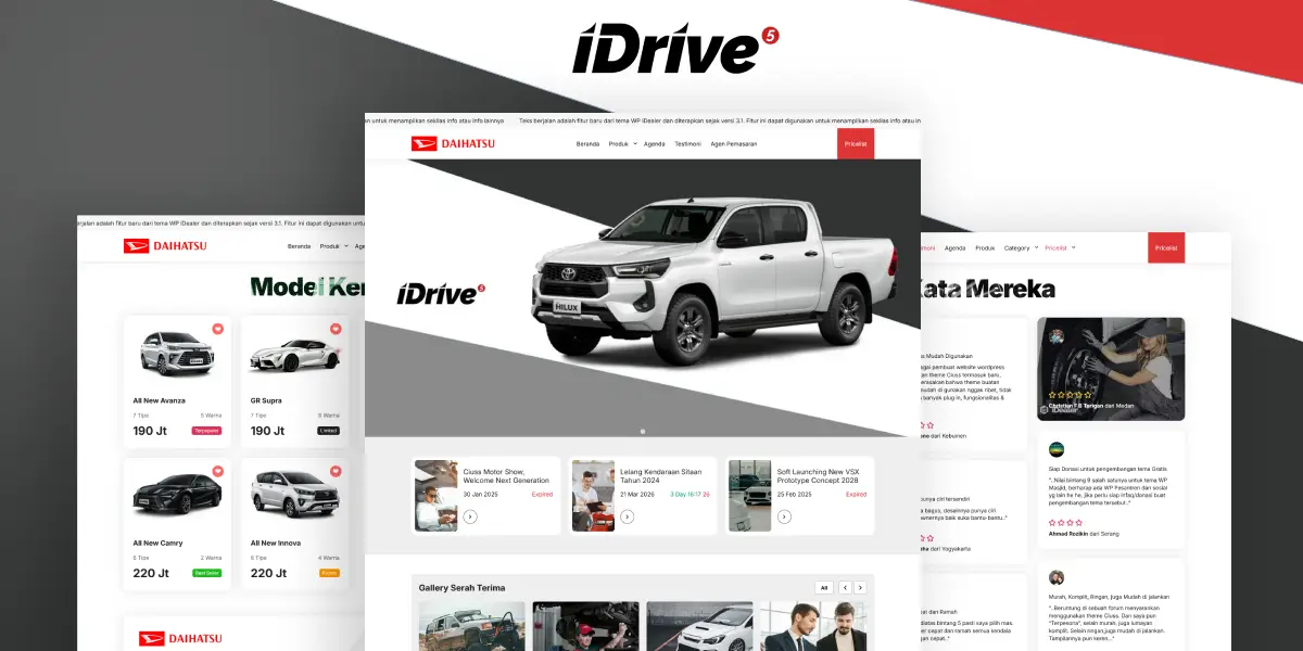 Portofolio Website Dealer Mobil