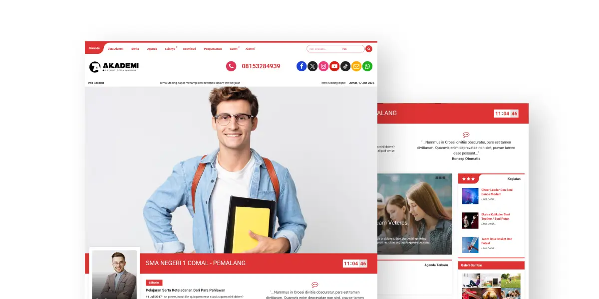 Portofolio Website Sekolah Kampus