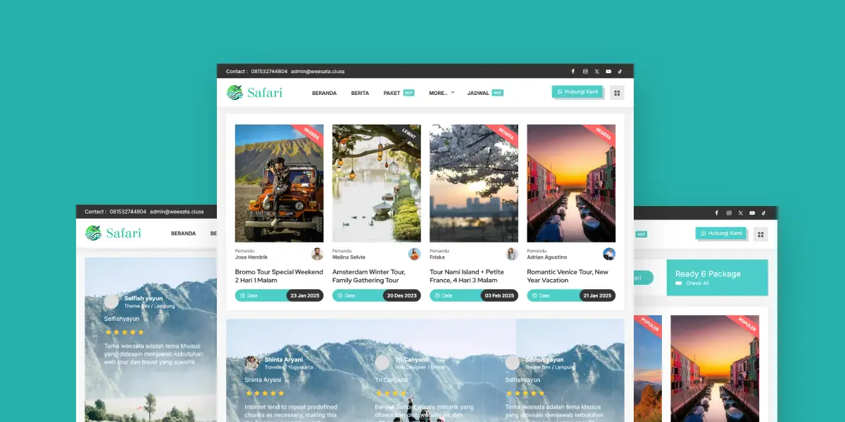 Portofolio Website Wisata