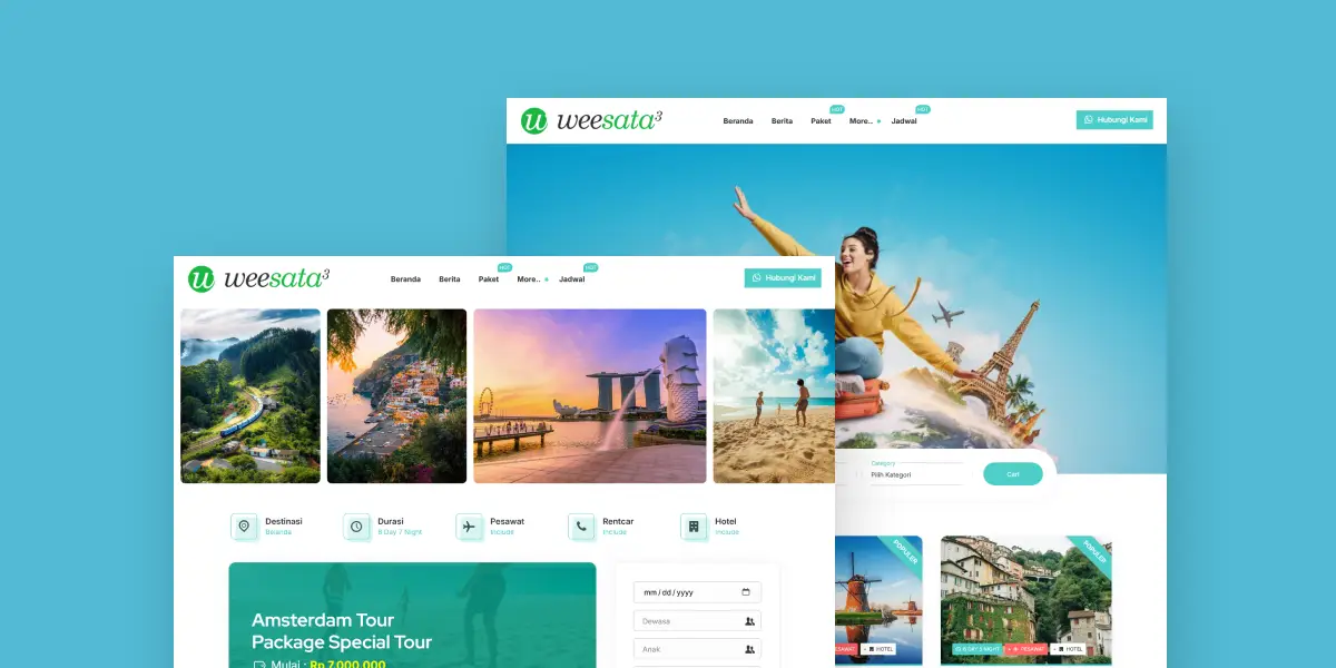 Portofolio Website Tour Travel